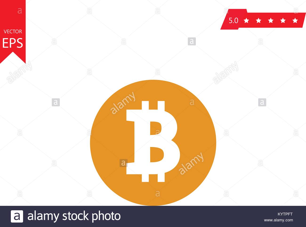 Bitcoin Gold Sign Icon For Internet Money Crypto Currency Symbol - 